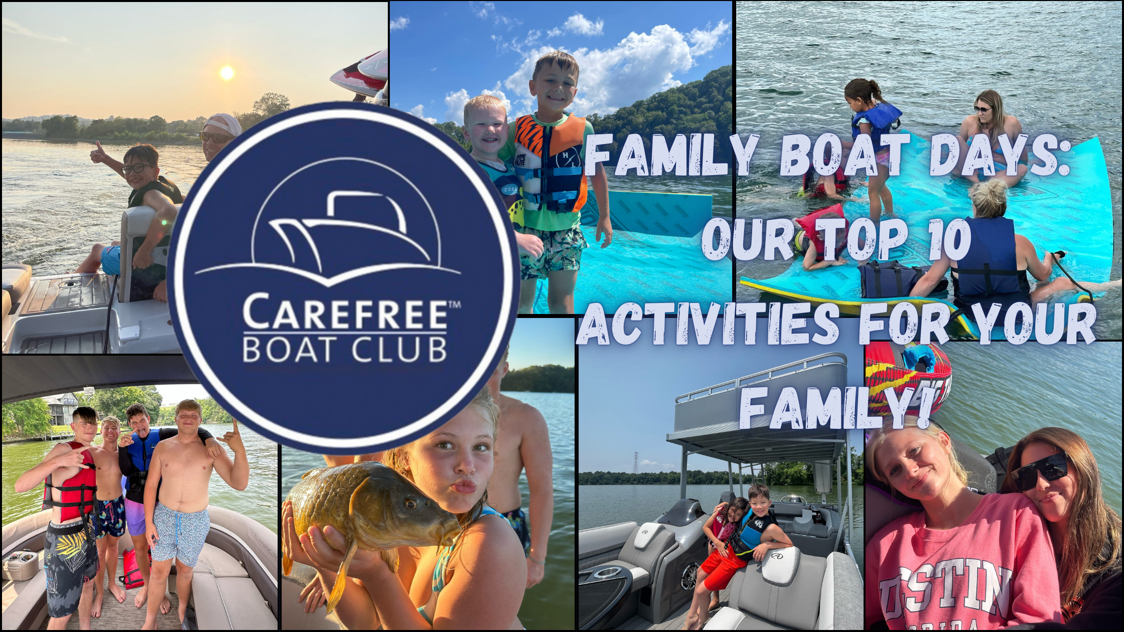 Top 10 family activities while boating